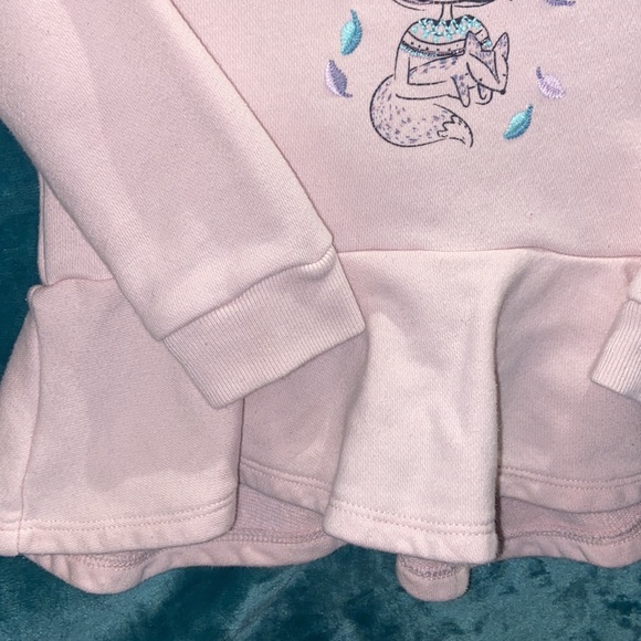 BUNDLE DISCOUNTS! 18-24mo light Pink Baby Gap Mermaid Peplum Sweater Shirt Girls - Picture 3 of 9